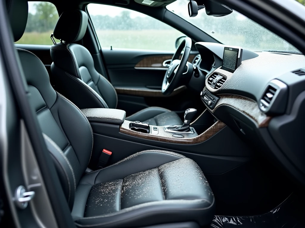 Professional car interior detailing